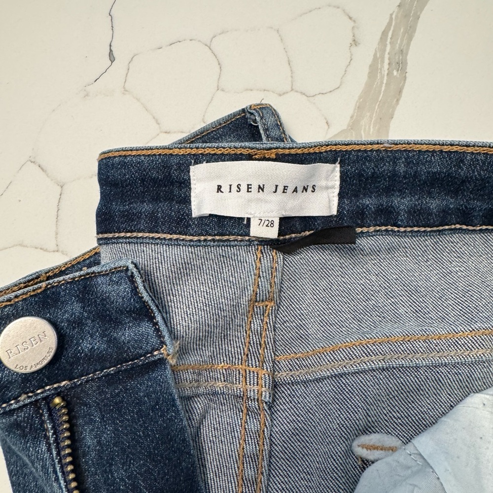 Risen Jeans Women's Classic Blue Straight Leg Denim